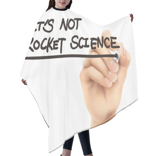 Personality  It Is Not Rocket Science Words Written By 3d Hand Hair Cutting Cape