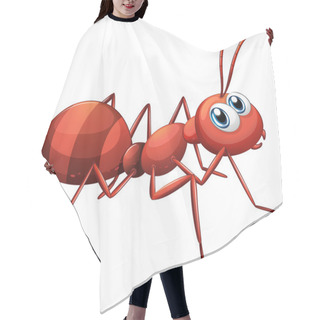 Personality  A Big Red Ant Hair Cutting Cape
