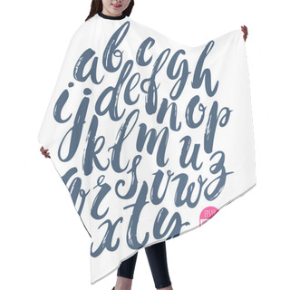 Personality  Hand Made Brush And Ink Typeface. Handwritten Retro Textured Gru Hair Cutting Cape