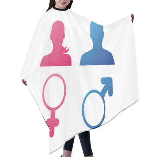 Personality  User Behavior (gender Icons) Hair Cutting Cape