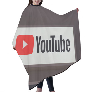 Personality  Berlin, Germany - September 10, 2019: Youtube Logo. YouTube Is An American Video-sharing Website Created By Three Former PayPal Employees. Google Bought The Site In November 2006 Hair Cutting Cape
