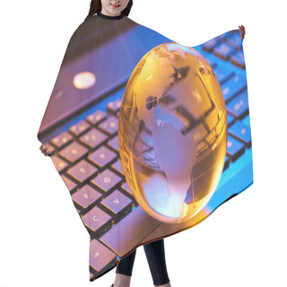Personality  Global Computer Business Concept Hair Cutting Cape