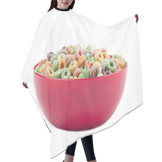 Personality  A Bowl With Colorful Cereals Hair Cutting Cape