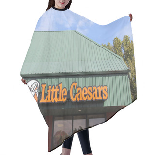 Personality  Little Caesars Storefront Sign Hair Cutting Cape