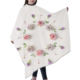 Personality  Tender Flowers Frame Hair Cutting Cape