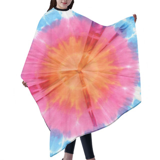 Personality  Tie Dye Hair Cutting Cape