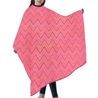Personality  Grunge Background With Zigzag Pattern Hair Cutting Cape