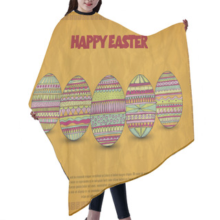 Personality  Vintage Easter Card Design Hair Cutting Cape