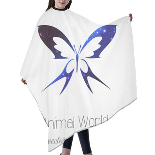 Personality  Space Butterfly Hair Cutting Cape