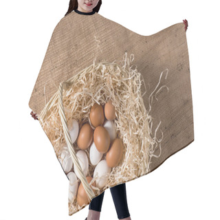 Personality  Chicken Eggs In Basket Hair Cutting Cape