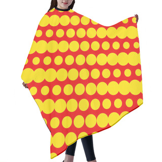 Personality  Duotone Dotted Pattern Hair Cutting Cape