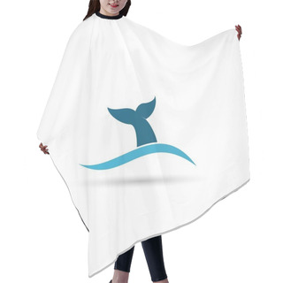 Personality  Whale In Sea Icon Hair Cutting Cape