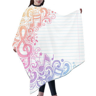 Personality  Music Notes G Clef Vector Hair Cutting Cape