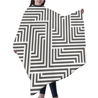 Personality  Zigzag Seamless Background Hair Cutting Cape