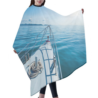 Personality  Boat In The Sea Hair Cutting Cape