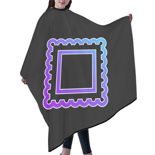 Personality  Border For Frame Pictures Blue Gradient Vector Icon Hair Cutting Cape