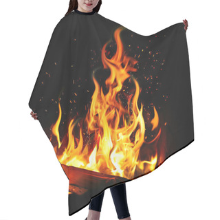 Personality  Burning Log And Fire Hair Cutting Cape