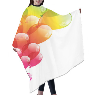Personality  Balloon Background Hair Cutting Cape