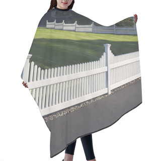 Personality  White Picket Fence Hair Cutting Cape