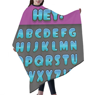 Personality  Vector Of Modern Comic Rounded Font And Alphabet Hair Cutting Cape