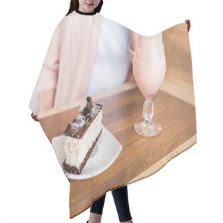 Personality  Piece Of Cake And Milkshake Hair Cutting Cape