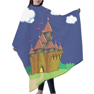 Personality  Castle Vector Hair Cutting Cape