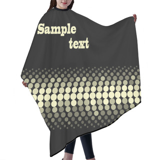 Personality  Vector Golden Dotted Design Hair Cutting Cape