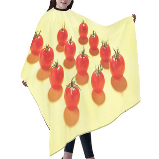Personality  Fresh Tomatoes On Color Background Hair Cutting Cape