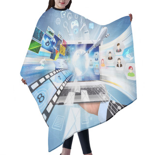 Personality  Internet Smartphone Hair Cutting Cape