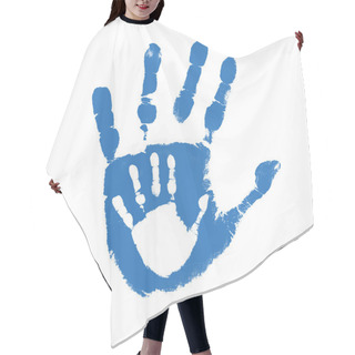 Personality  Father And Son Handprints Hair Cutting Cape