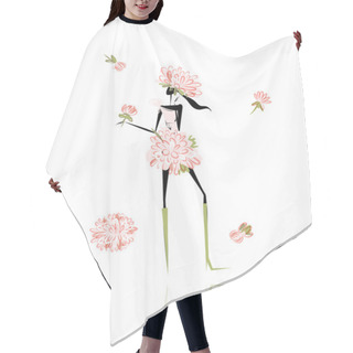 Personality  Floral Girl For Your Design Hair Cutting Cape