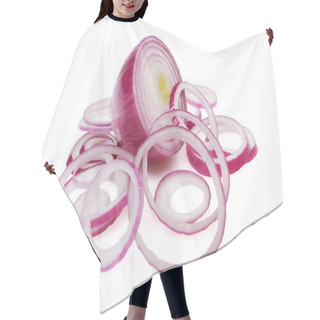Personality  Sliced Red Onion Hair Cutting Cape