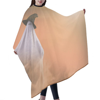 Personality  Funny Ghost On Halloween 3D Render Hair Cutting Cape