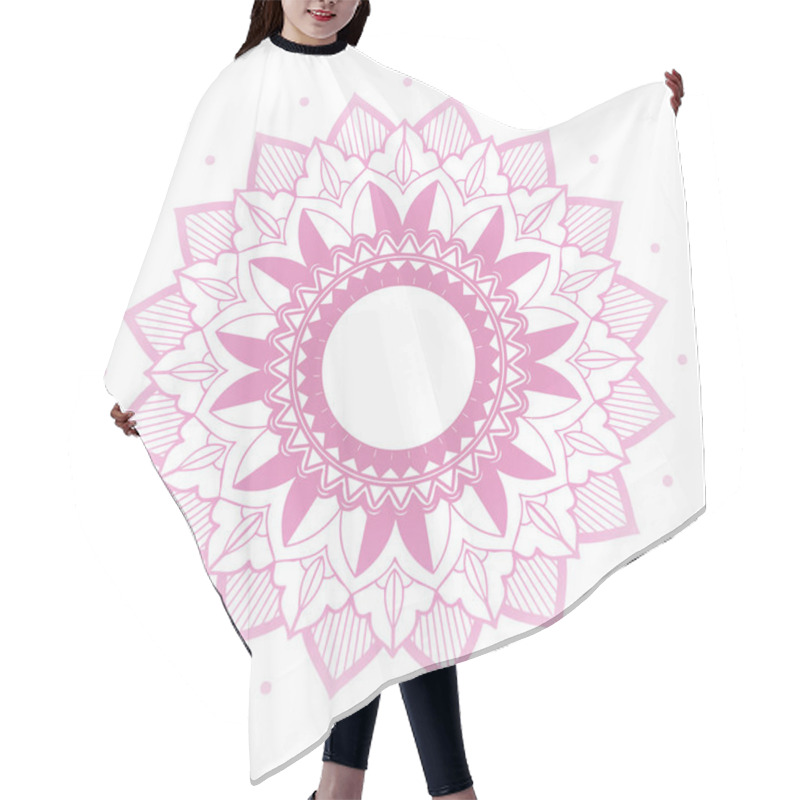 Personality  Mandala Patterns On Isolated Background Hair Cutting Cape