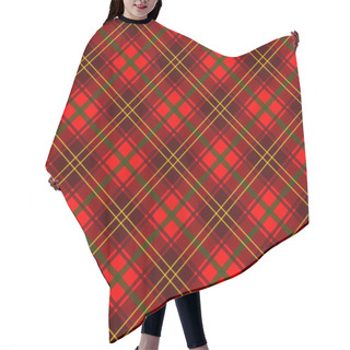 Personality  Plaid Pattern Hair Cutting Cape