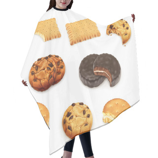 Personality  Cookies Vector Set Hair Cutting Cape