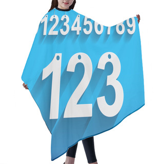 Personality  Modern Hanging Numbers Hair Cutting Cape