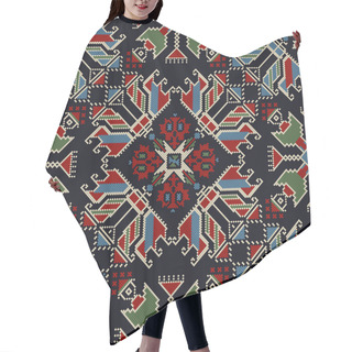 Personality  Traditional Bulgarian Embroidery Vector Pattern Hair Cutting Cape