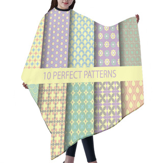 Personality  10 Cute Vintage Geometric Patterns Hair Cutting Cape