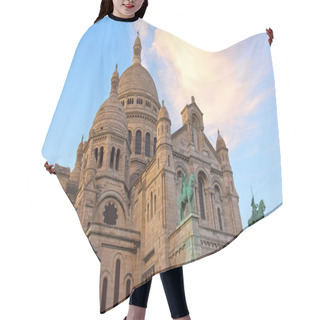 Personality  Sacre Coeur Cathedral On Montmartre Hill, Paris, France. Hair Cutting Cape