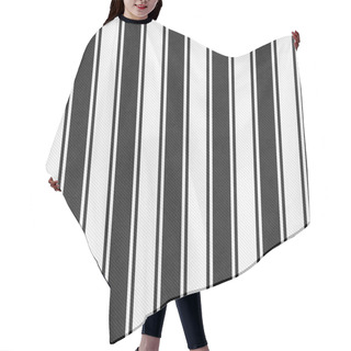 Personality  White And Black Striped Tile Pattern Repeat Background Hair Cutting Cape
