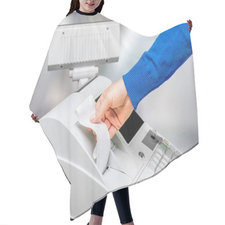 Personality  Cash Register With LCD Display And Hand Hair Cutting Cape