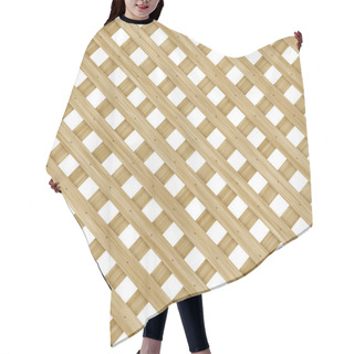 Personality  Wooden Lattice Hair Cutting Cape