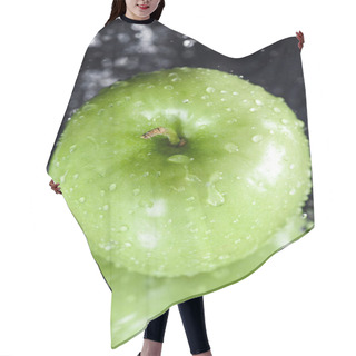 Personality  Green Apple With Drops Hair Cutting Cape