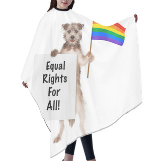 Personality  Dog Supporting Gay Rights Hair Cutting Cape