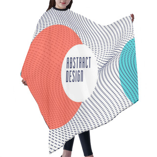 Personality  Dotted Particles Flow Vector Abstract Background, Science And Te Hair Cutting Cape