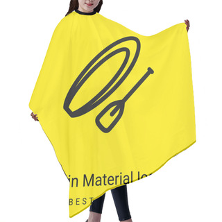 Personality  Boat And Soak Minimal Bright Yellow Material Icon Hair Cutting Cape