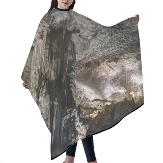 Personality  Cave Deep Dark Inside. Underground Of Stone Rock Mountain. Ha Long Vietnam Nature Background Hair Cutting Cape