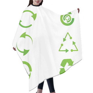 Personality  Recycle Icons Hair Cutting Cape