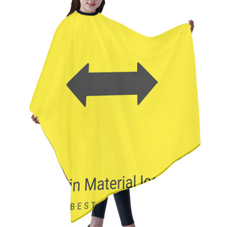 Personality  Bidirectional Arrow Minimal Bright Yellow Material Icon Hair Cutting Cape